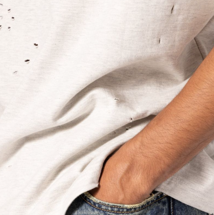 MNML Heavy Distressed Tee (Grey)