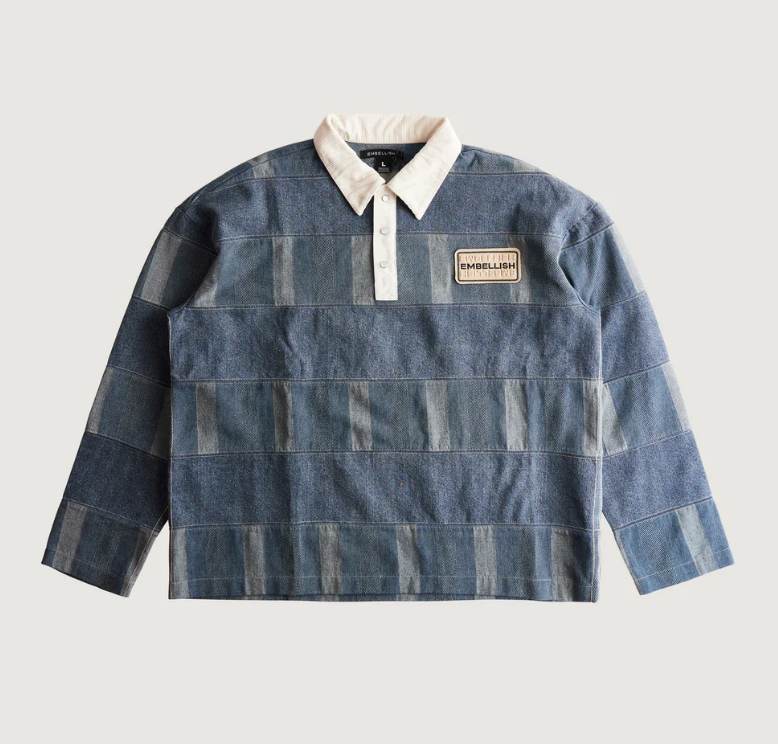 Embellish Loren L/S Polo (Blue)