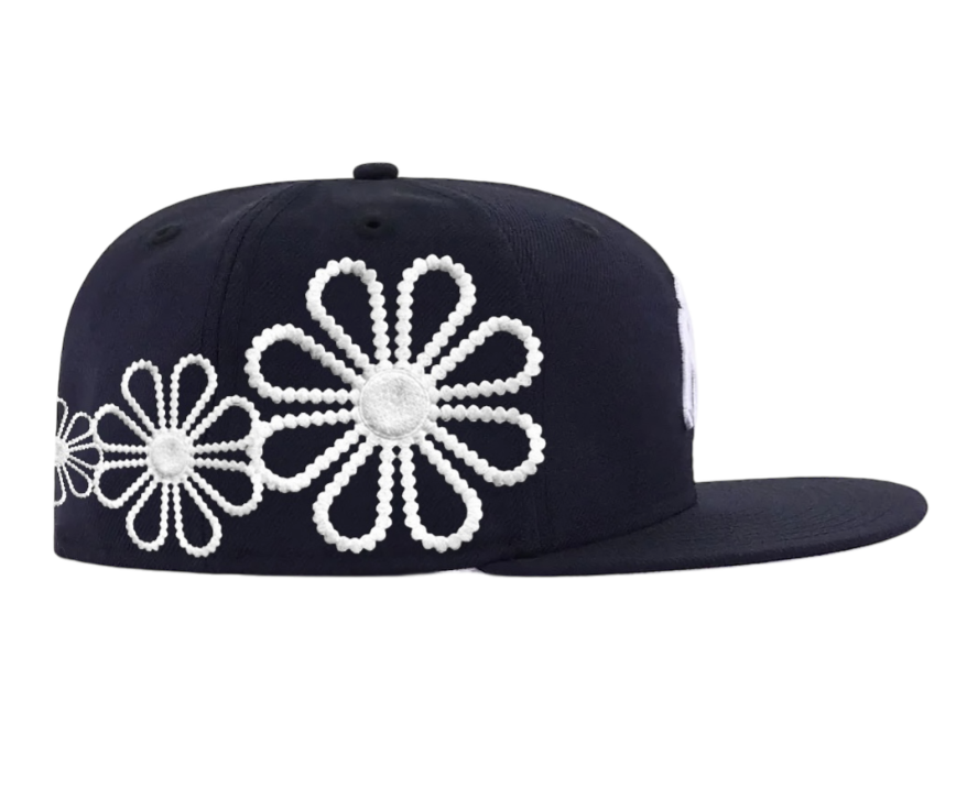 Made in Effort Pearlz NY Yankee Fitted (Navy)