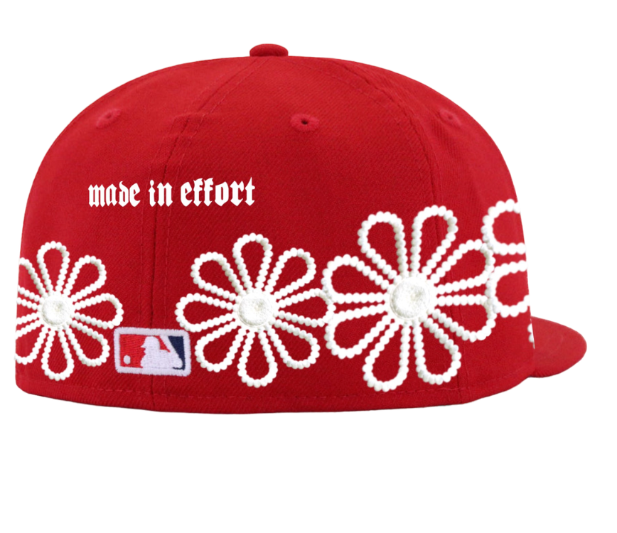 Made in Effort Pearlz STL Fitted (Red)
