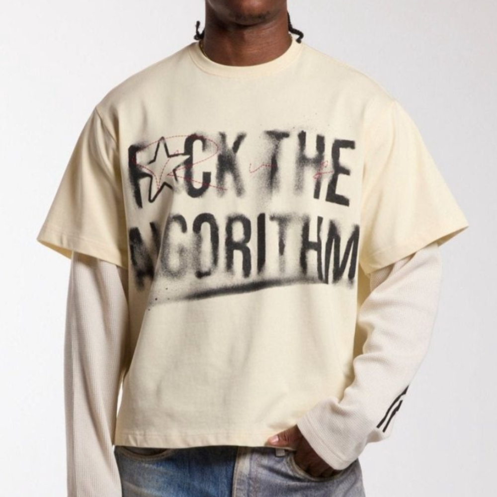 Rvs Labs "F The Algorithm" Layered T-shirt