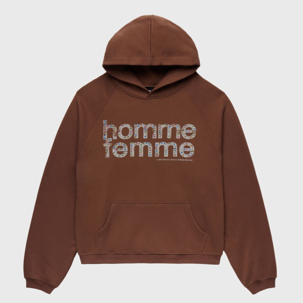 Homme + Femme Mardi Gras Hoodie (Brown)