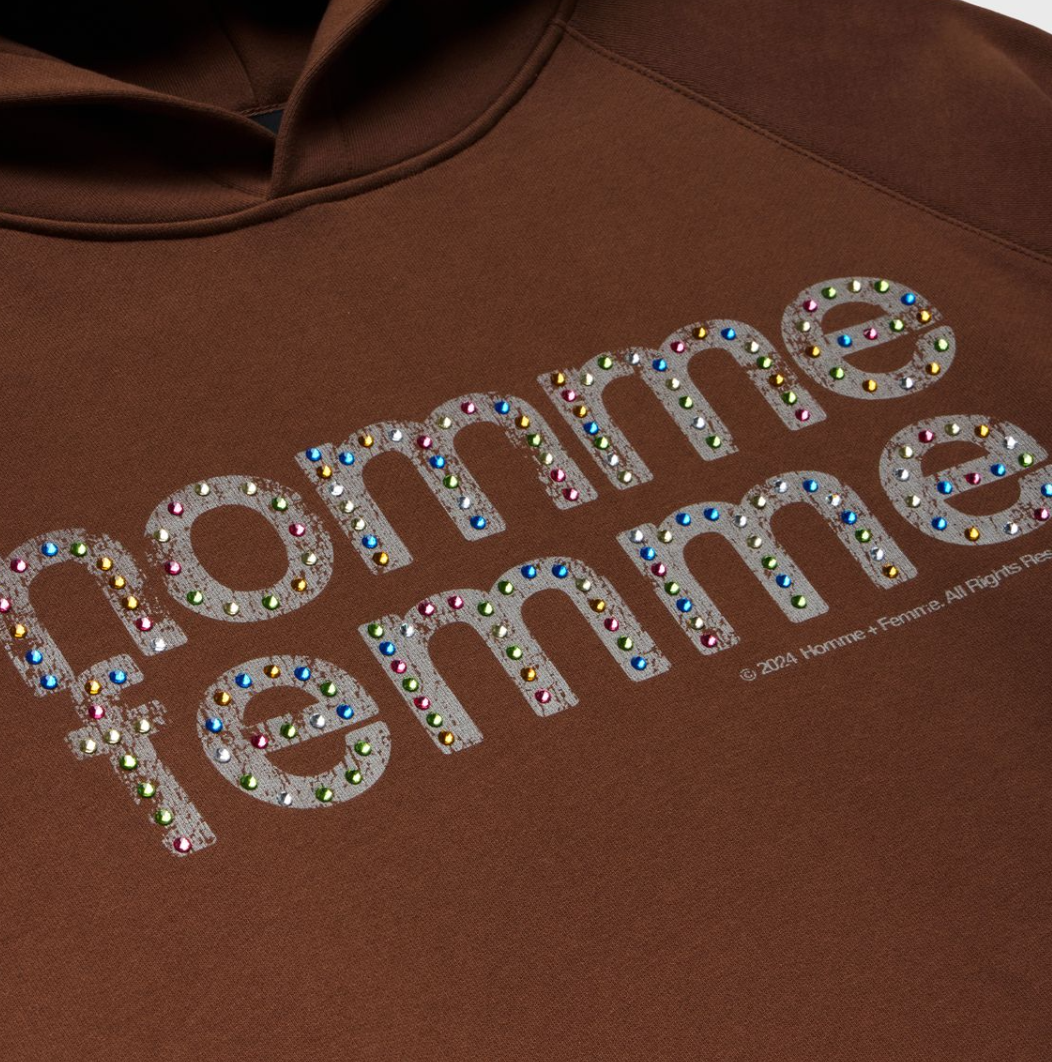 Homme + Femme Mardi Gras Hoodie (Brown)