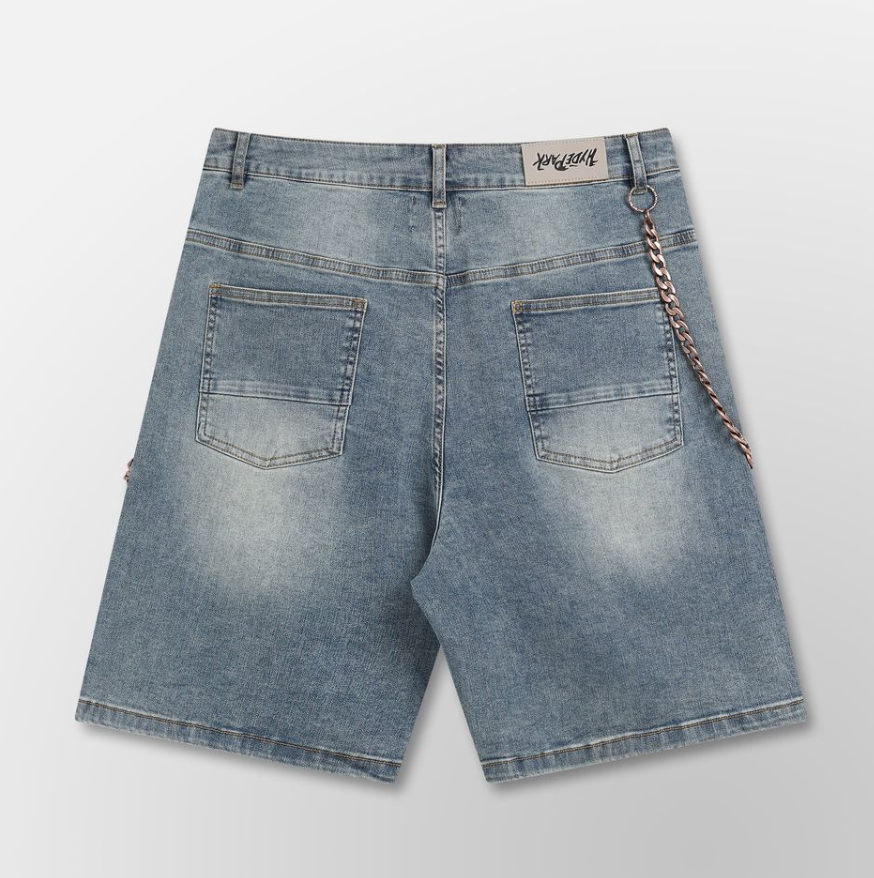 Hyde Park Studded Park Velocity Denim Short (Blue)