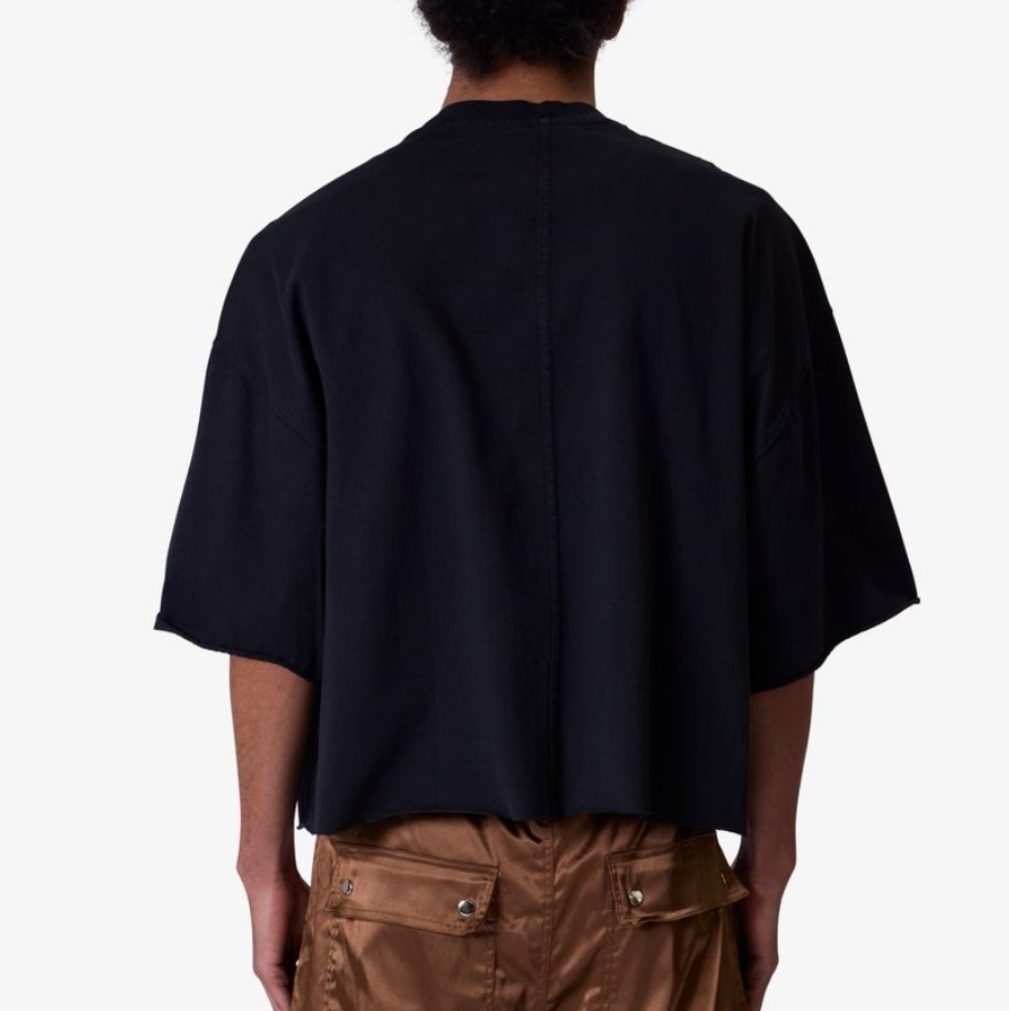 MNML Oversized Raw Hem Tee (Washed Black)