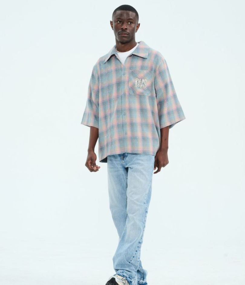 Rvs Labs "Lumière" Flannel (Teal/Coral)