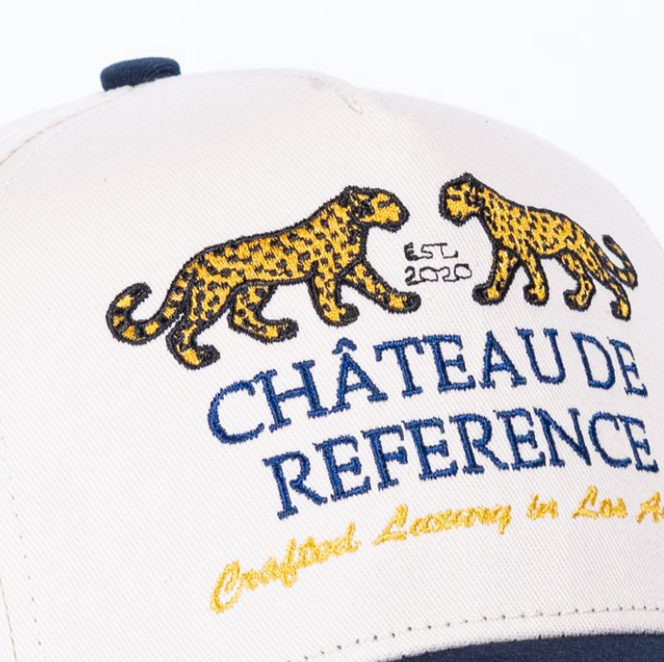 Reference Chateau Hat (Cream/Navy)