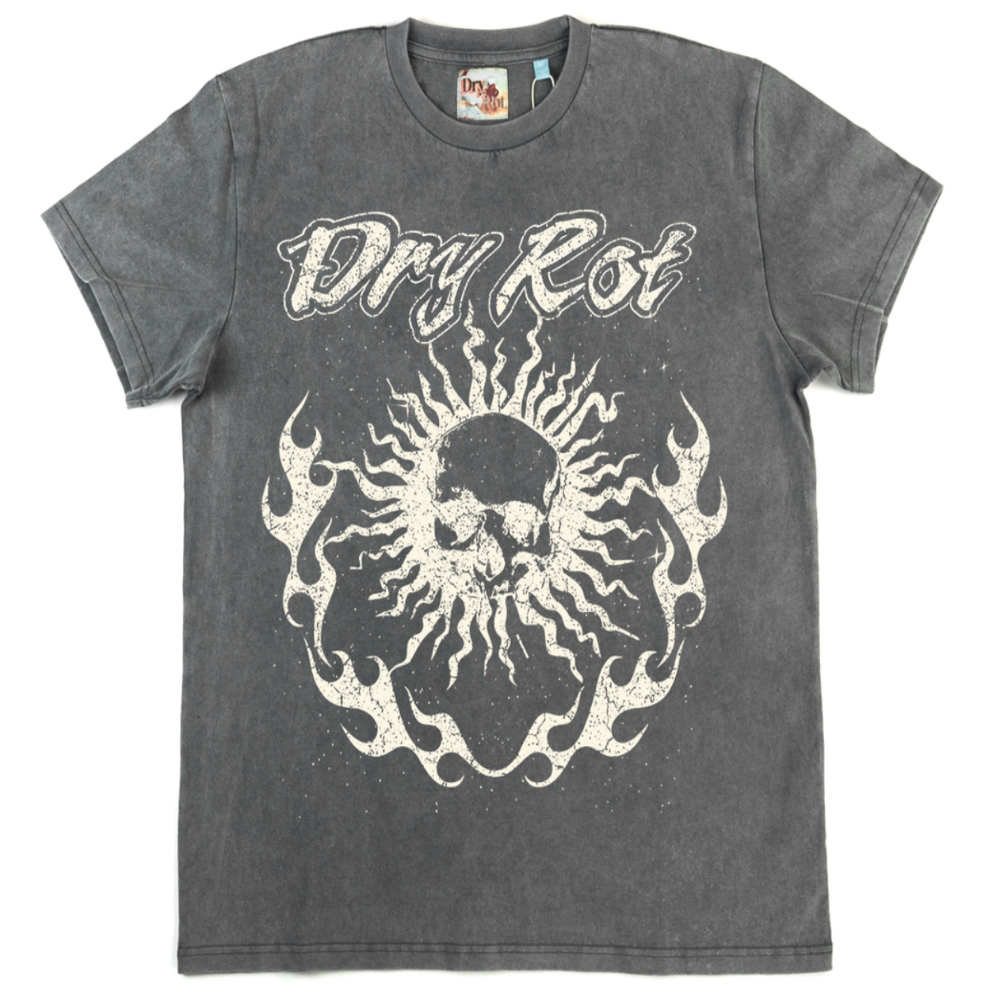Dry Rot BLAZE TEE (GREY)