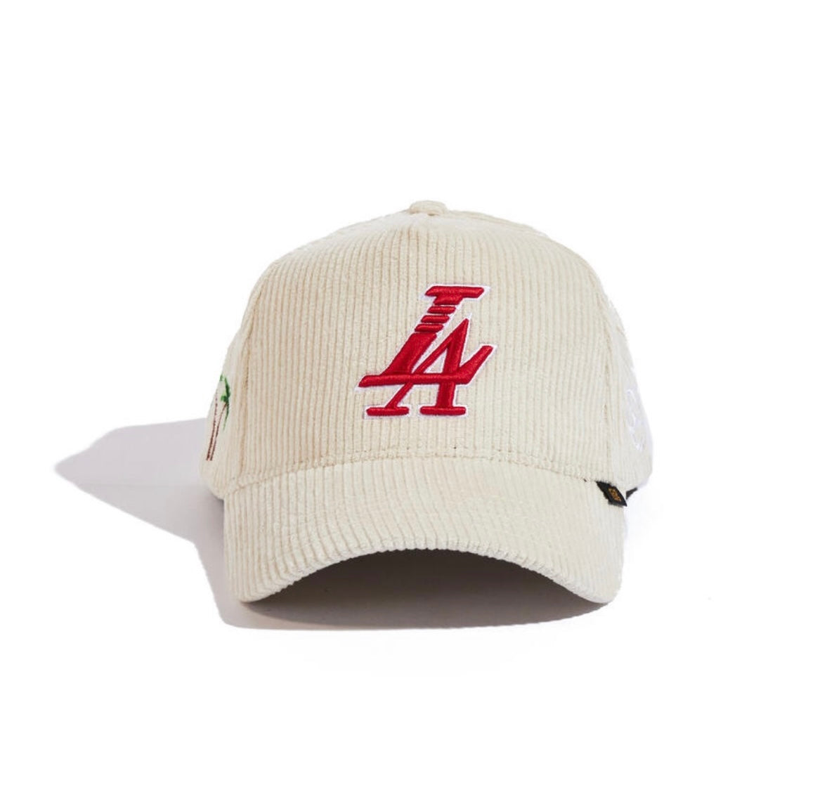 Reference paradise LA corduroy hat cream/red