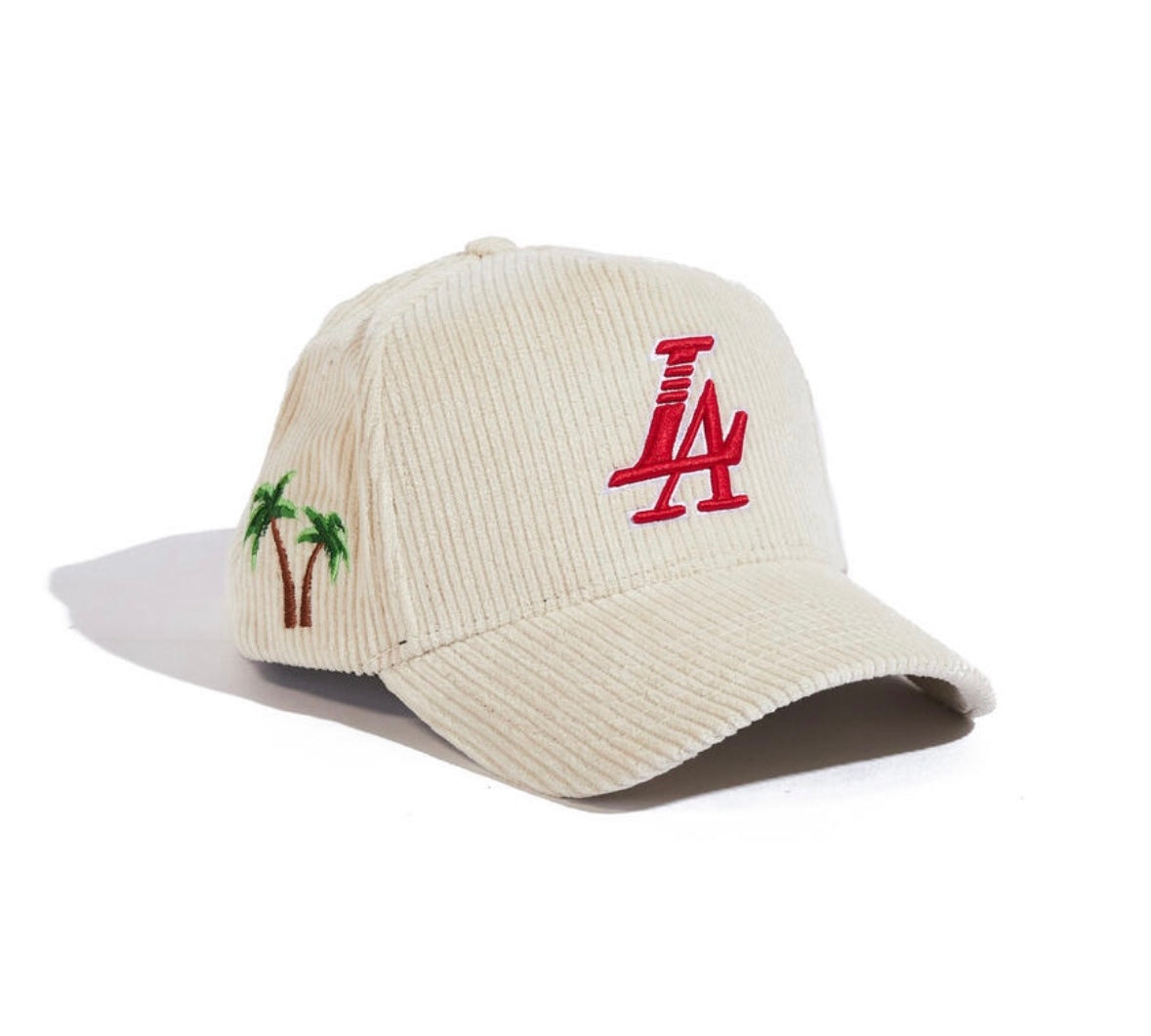 Reference paradise LA corduroy hat cream/red