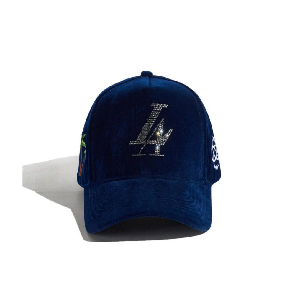 Reference paradise LA navy velour hat