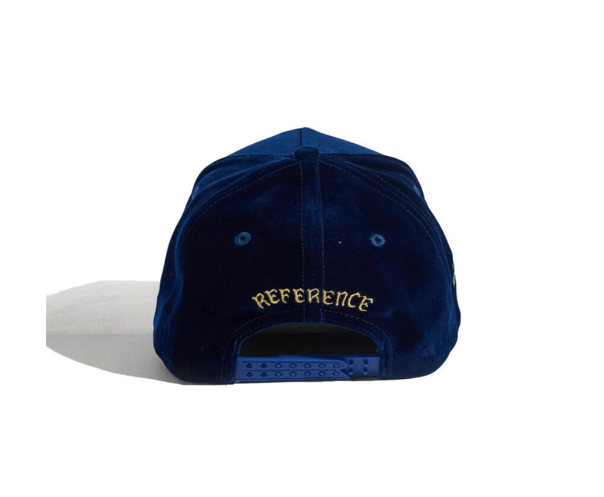 Reference paradise LA navy velour hat