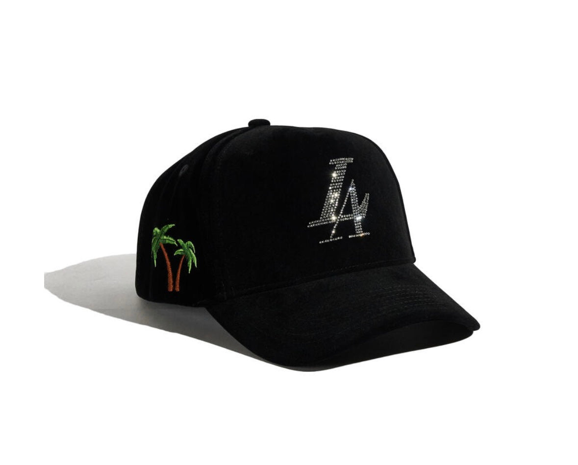 Reference paradise LA black velour hat