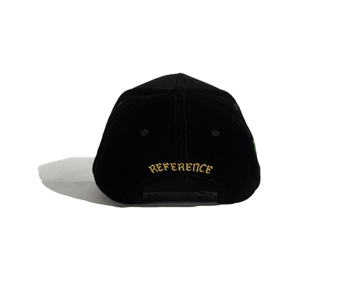 Reference paradise LA black velour hat