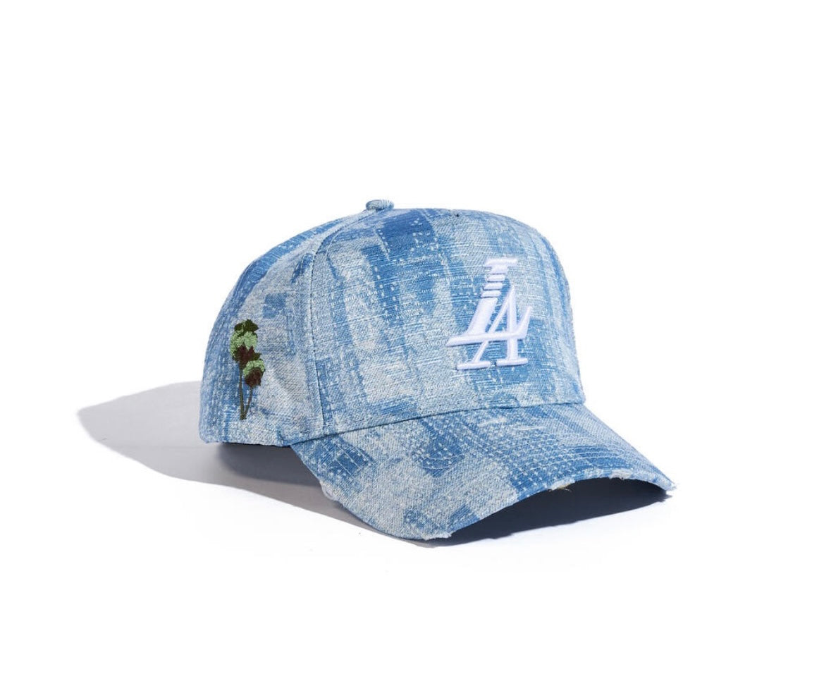 Reference paradise LA denim hat blue