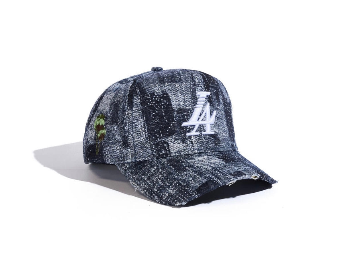 Reference paradise LA denim hat indigo