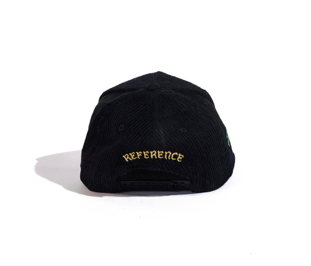 Reference paradise LA corduroy hat black/red