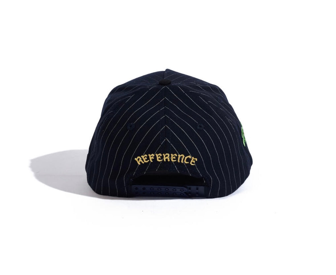 Reference paradise LA hat navy pinstripe