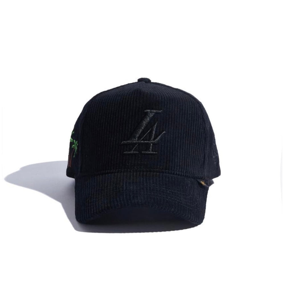 Reference paradise LA corduroy hat black