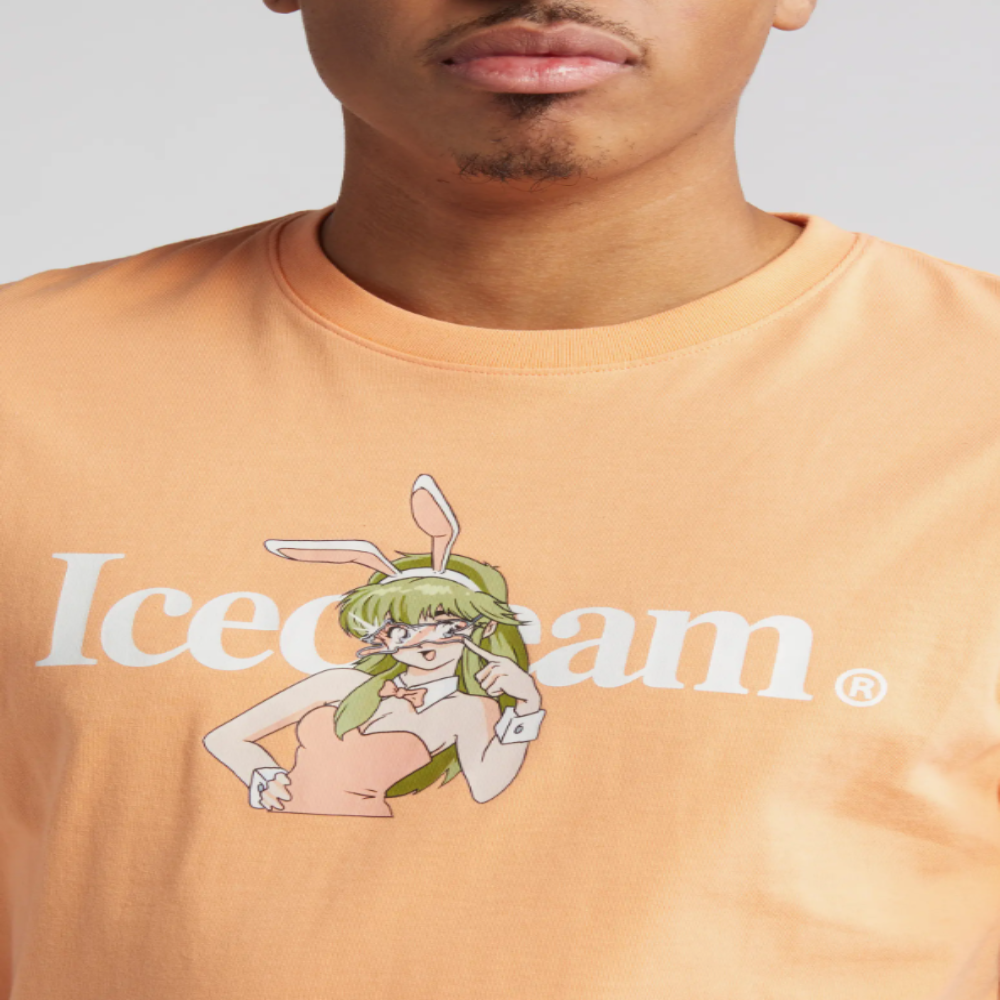 Icecream Running Dog Glasses S/S Tee (Cantaloupe)