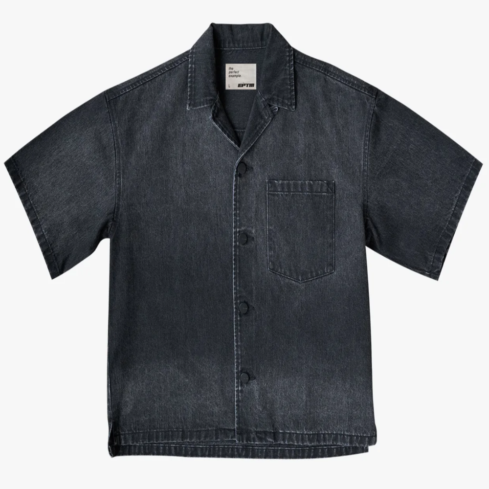 EPTM  Boxy Denim Shirt (Black)