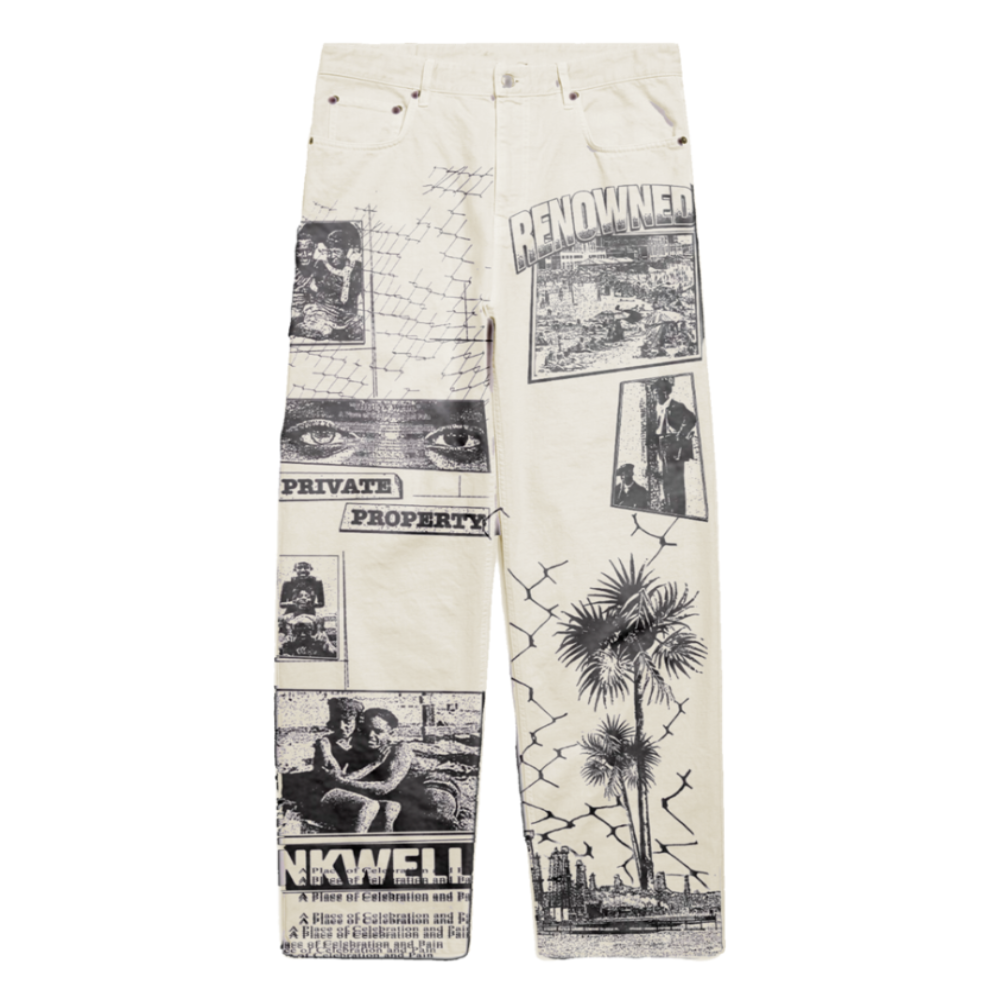 Renowned All Seeing Print Pants #RD399