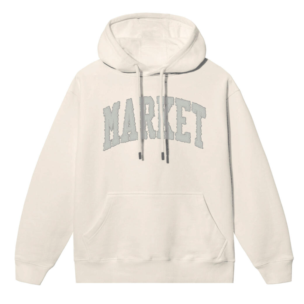 Market Vintage Wash Arc Hoodie (Cream)