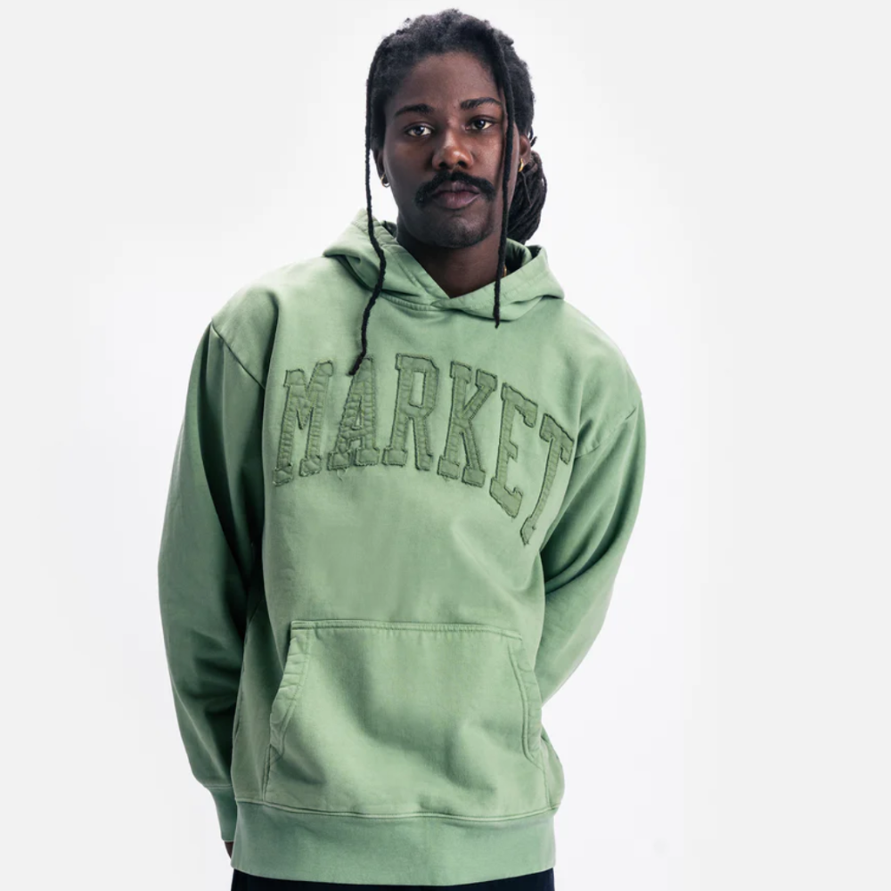 Market Vintage Wash Arc Hoodie (Basil)