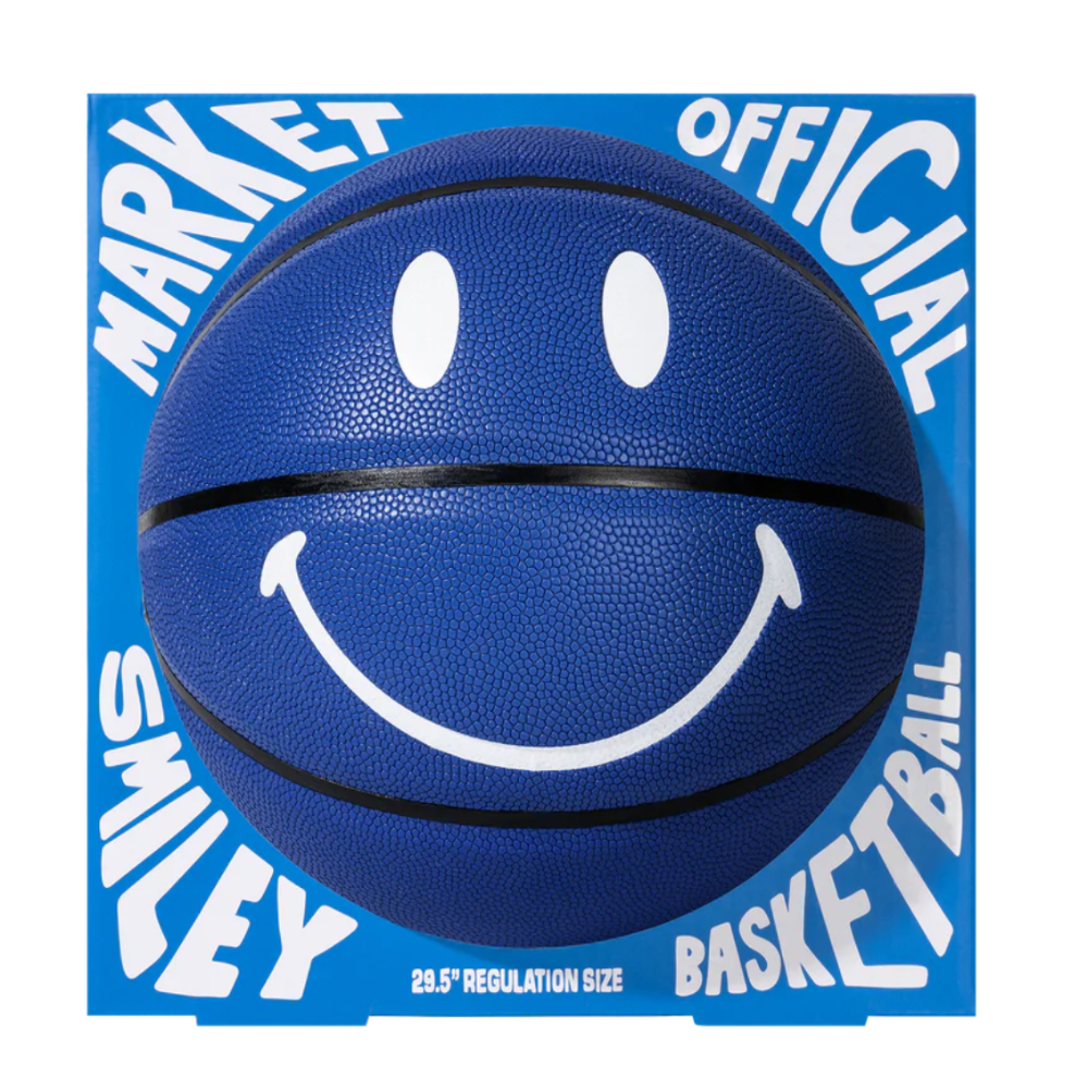 Market Smiley Blue Basketball (Blue)