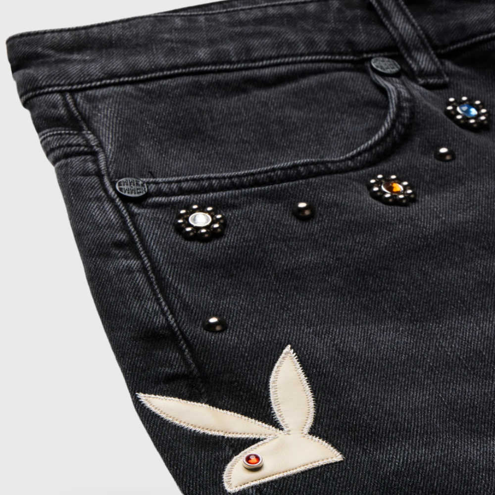 Homme + Femme x Playboy Bunny Denim (Black)