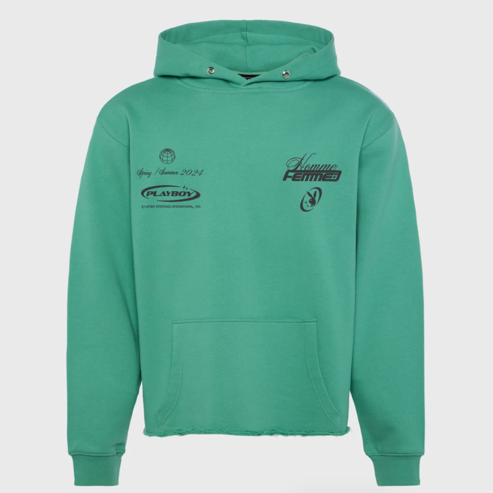 Homme + Femme x Playboy Hoodie (Green)