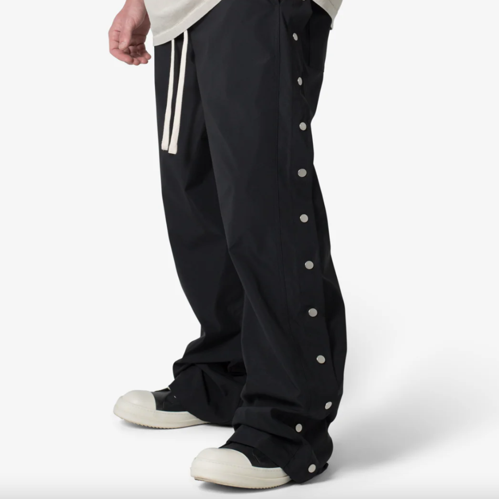 MNML Side Snap Nylon Pants (Black)