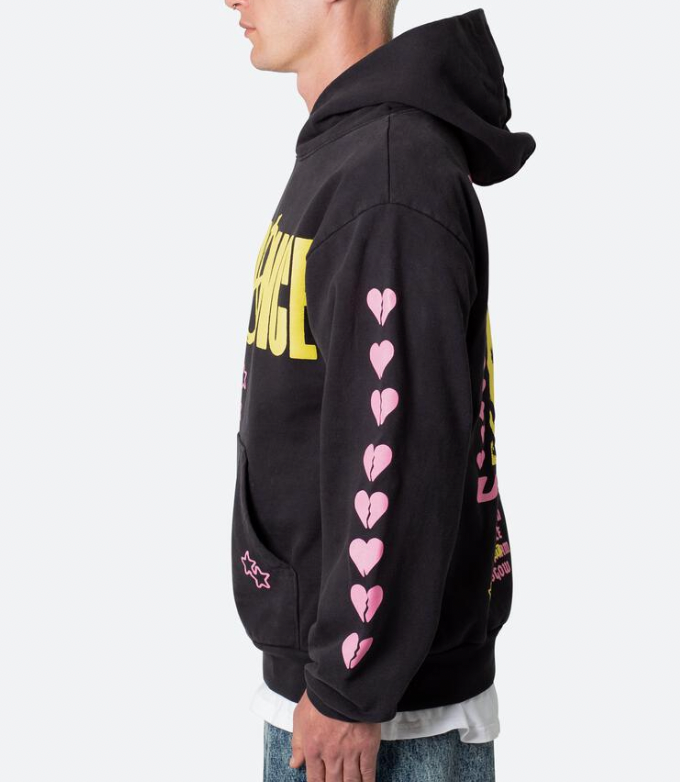 MNML No Romance Hoodie (Off Black)