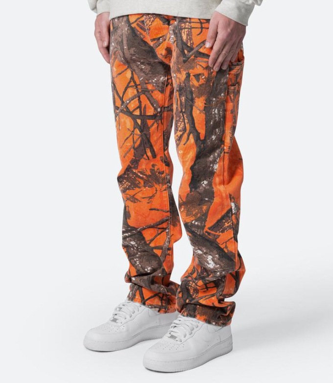 MNML V603 Camo Carpenter Pants (Orange)