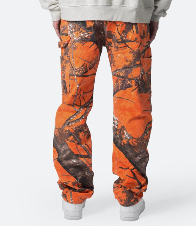 MNML V603 Camo Carpenter Pants (Orange)