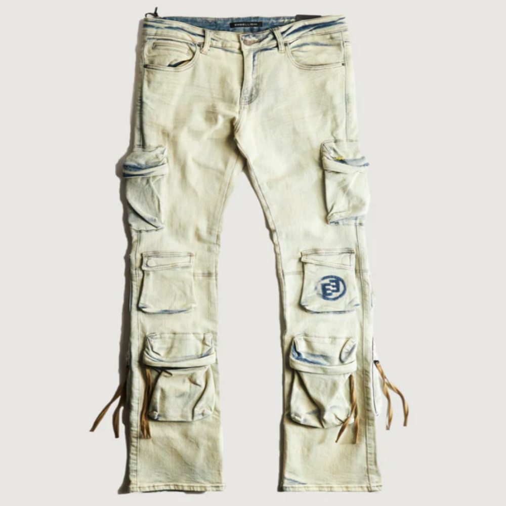 Embellish NYC Hawk Flare Cargo Denim (Sandblast)