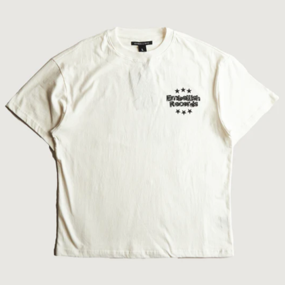 Embellish NYC Records T-Shirt (White)