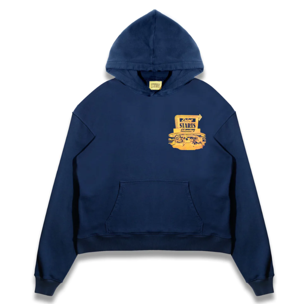 Diet Starts Monday Diner Hoodie (Navy)