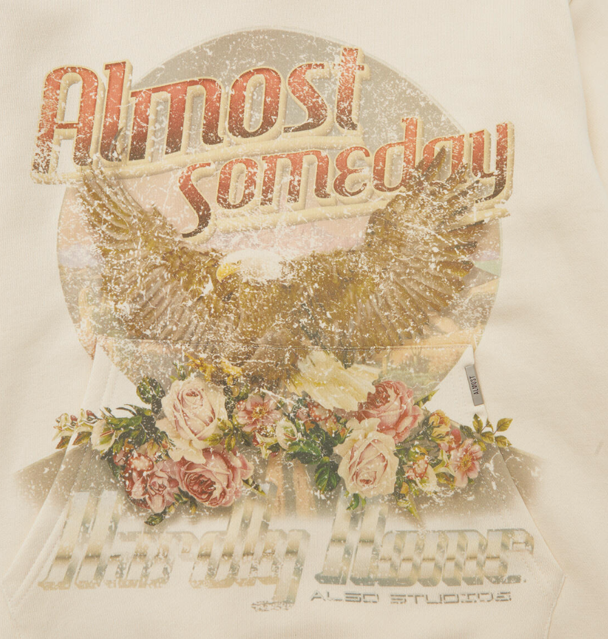 Almost Someday Hardly Home Hoodie (Cream)