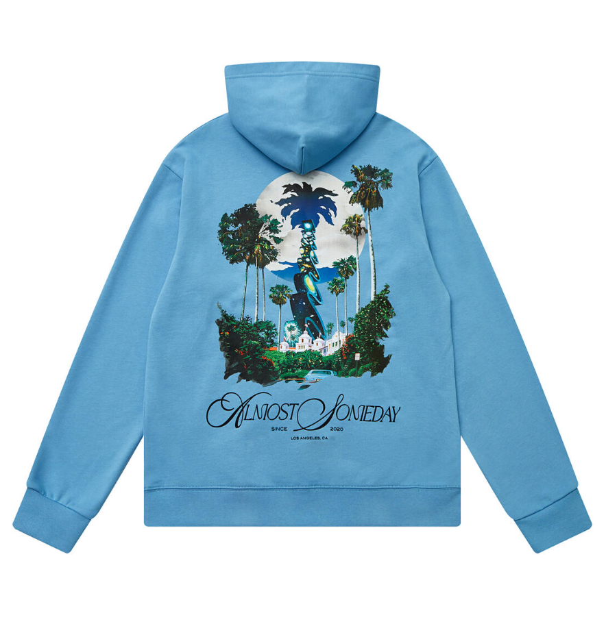 Almost Someday Stairway Hoodie (Baby Blue)