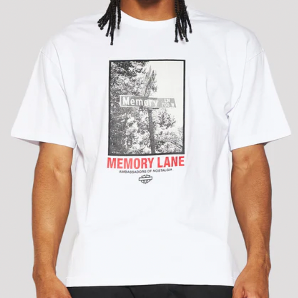 Memory Lane Street Sign Tee (White)