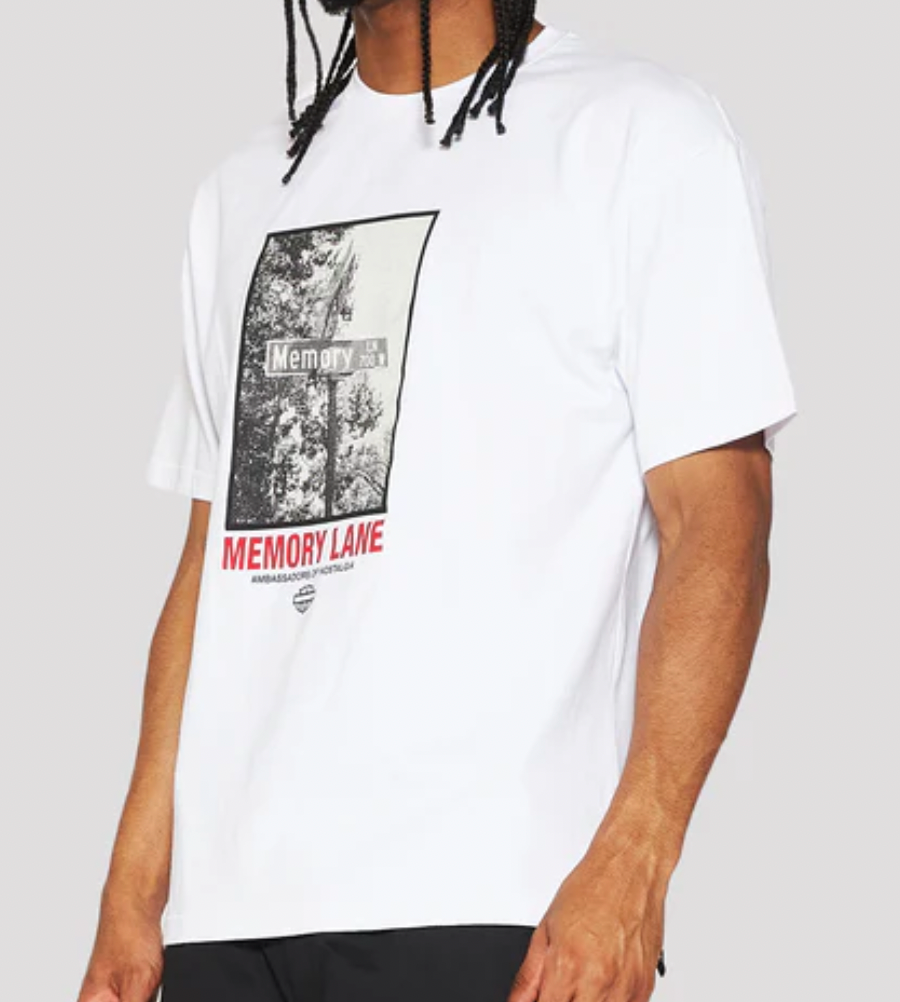 Memory Lane Street Sign Tee (White)