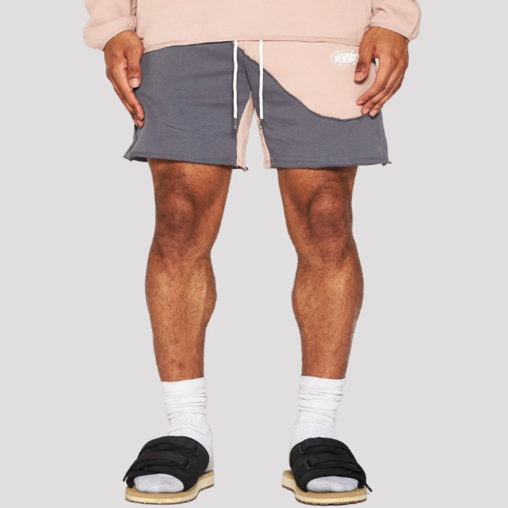 Memory Lane Wave Length Sweatshorts (Dust Pink)