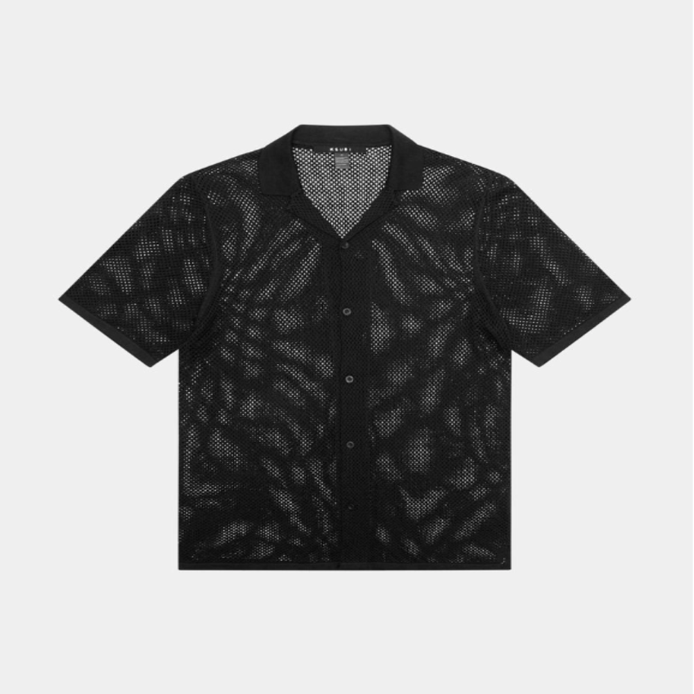 Ksubi Net Worth Knit Resort Ss Shirt (Black)