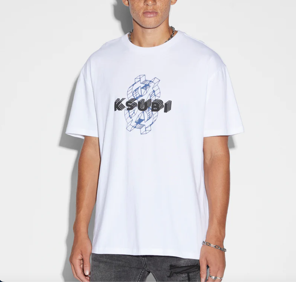 Ksubi Holograph Biggie Ss (Tru White)