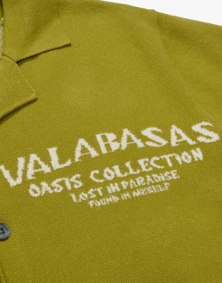 Valabasas "Los Palmas" Woven Button Down (Green)