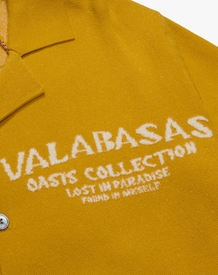 Valabasas "Los Palmas" Woven Button Down (Yellow)