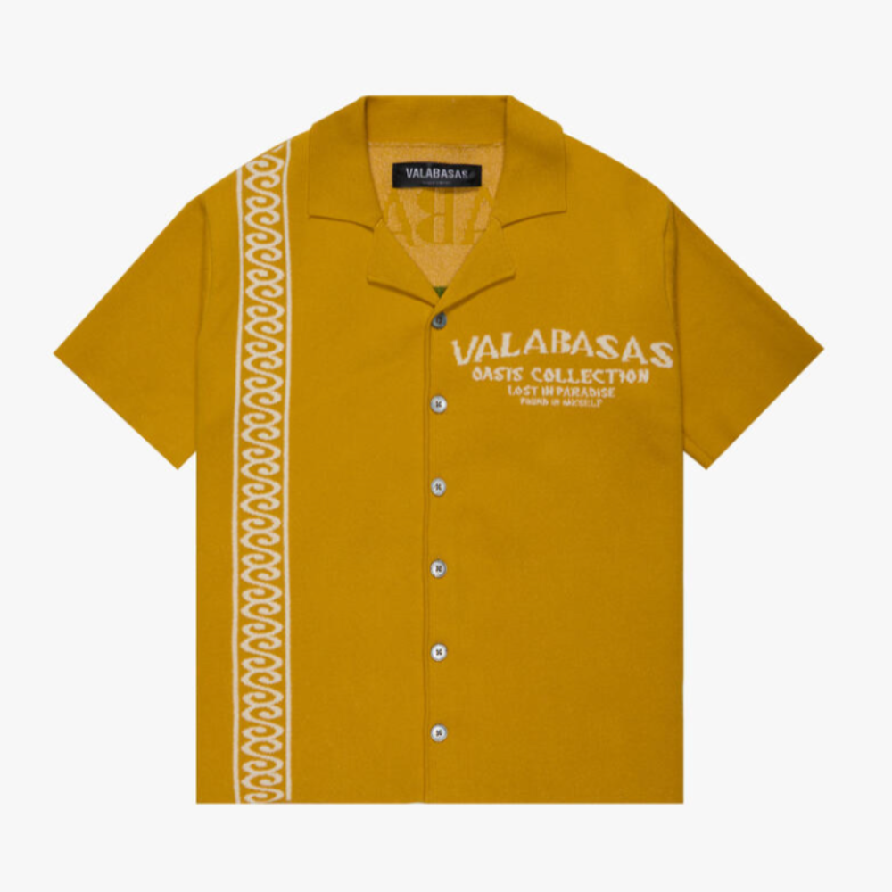 Valabasas "Los Palmas" Woven Button Down (Yellow)