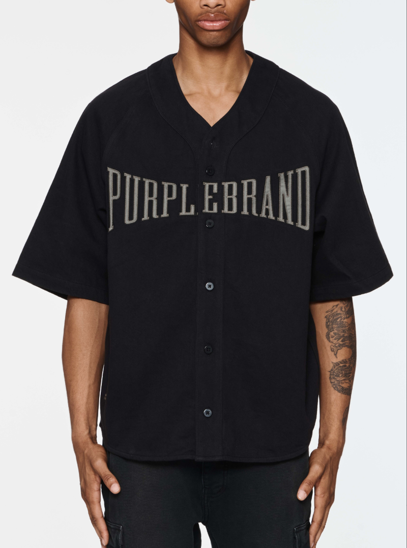 Purple Brand Baseball Shirt (Black)