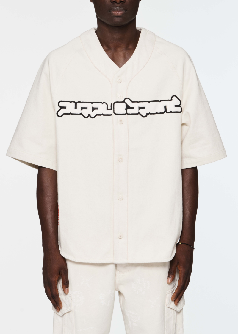 Purple Brand Baseball Shirt (Off White)